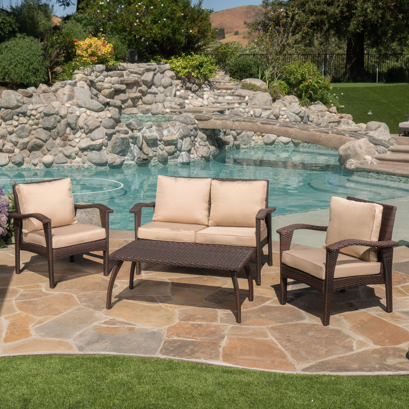 Honolulu - Wicker Set Outdoor Seating - R&R Furniture Gallery (Fountain Valley, CA)