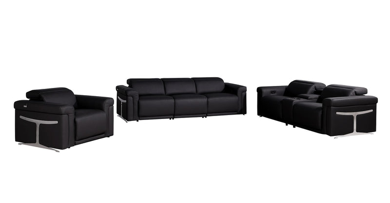 1126 - 7-Piece Modular Power Reclining Sofa, Loveseat & Chair Set In With 6 Power Recliners & Power Headrests