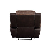 Jaylen - Motion Recliner - Toffee & Espresso Polished Microfiber - R&R Furniture Gallery (Fountain Valley, CA)
