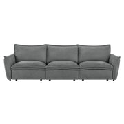 Eaden - Power Sofa With Sleeper - Gray Chenille - R&R Furniture Gallery (Fountain Valley, CA)