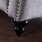 Alexandrina Grey Tufted Velvet Loveseat — view 5