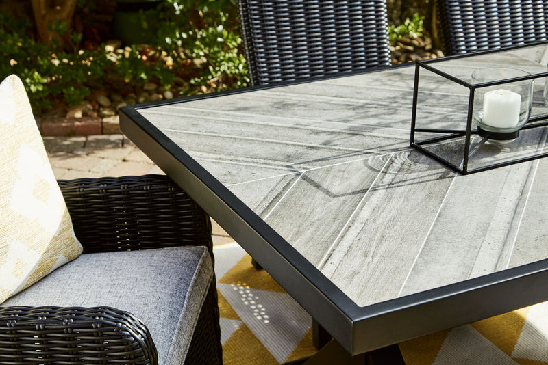 Beachcroft - Rect Dining Table W/Umb Opt - R&R Furniture Gallery (Fountain Valley, CA)