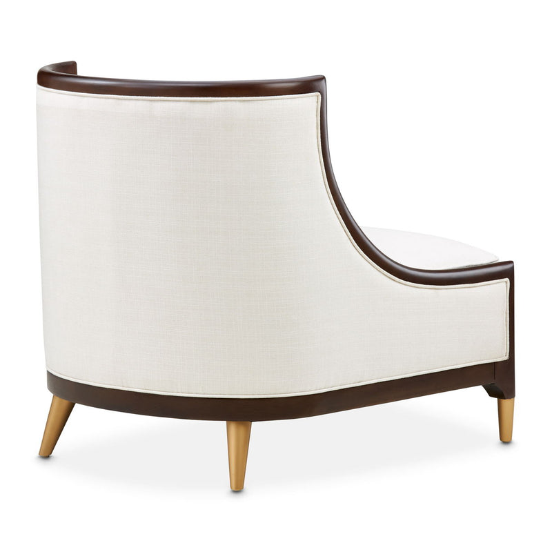 Belmont Place - Accent Chair - Cream / Espresso - R&R Furniture Gallery (Fountain Valley, CA)
