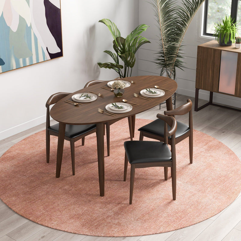 Destiny - Dining Chairs (Set of 2) - Black / Dark Brown - R&R Furniture Gallery (Fountain Valley, CA)