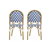 Chic French Bistro Chair With Durable Rattan And Aluminum Frame - R&R Furniture Gallery (Fountain Valley, CA)