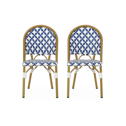 Chic French Bistro Chair With Durable Rattan And Aluminum Frame - R&R Furniture Gallery (Fountain Valley, CA)