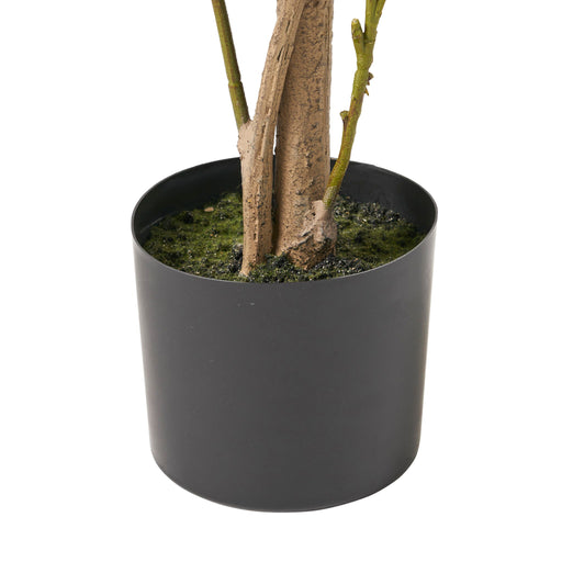 Artificial Laurel Tree from Noble House, showcasing lush green leaves and realistic foliage in a decorative indoor plant.