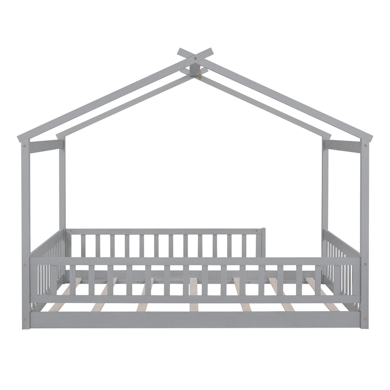Bed House Bed Frame With Fence - R&R Furniture Gallery (Fountain Valley, CA)