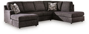 Signature Design by Ashley Lentiz stationary sectional sofa with plush cushions and a modern design for comfortable living space.