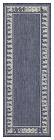 Sunshine - 5'3" X 7'3" Polypropylene Indoor, Outdoor Area Rug - Blue - R&R Furniture Gallery (Fountain Valley, CA)