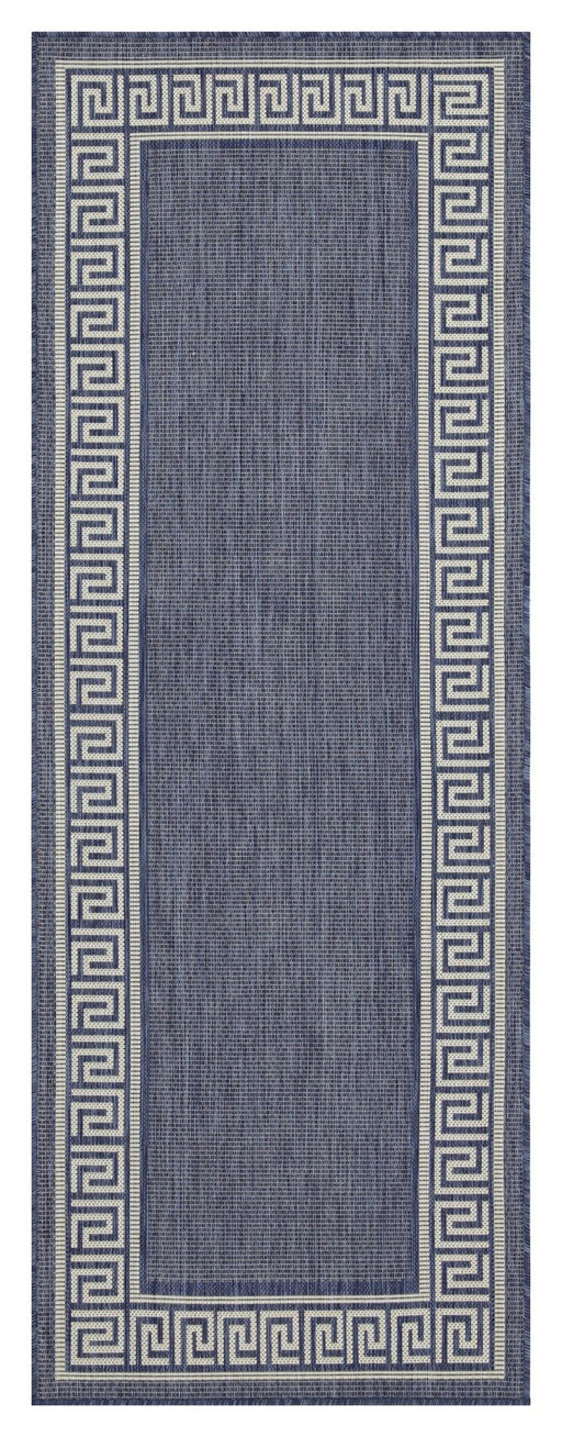 Sunshine - 5'3" X 7'3" Polypropylene Indoor, Outdoor Area Rug - Blue - R&R Furniture Gallery (Fountain Valley, CA)