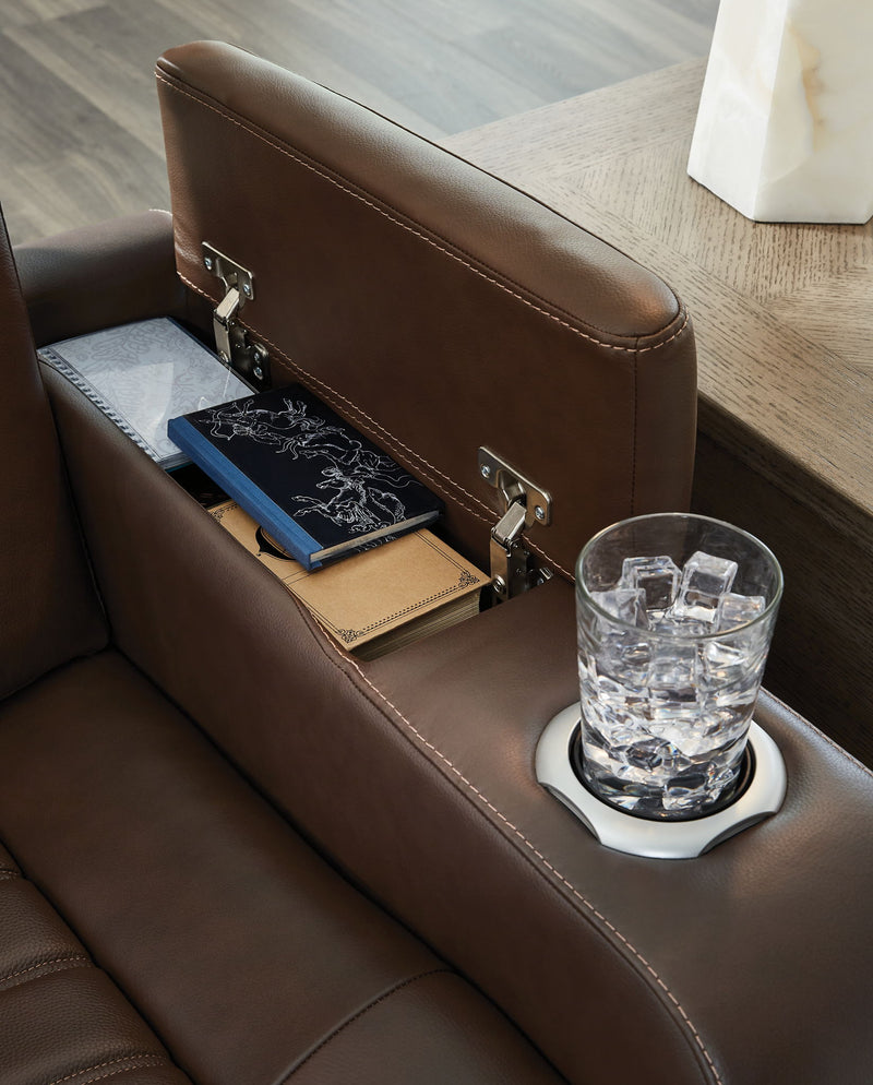 High Impact - Power Recliner / Adj Headrest - Tobacco - R&R Furniture Gallery (Fountain Valley, CA)