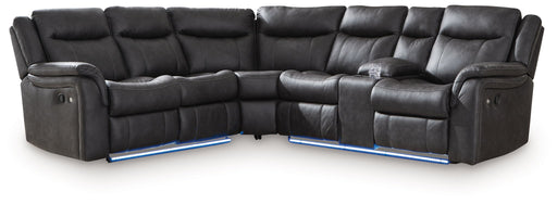 Sultan Meadow - 2-Piece Reclining Sectional - Carbon - R&R Furniture Gallery (Fountain Valley, CA)
