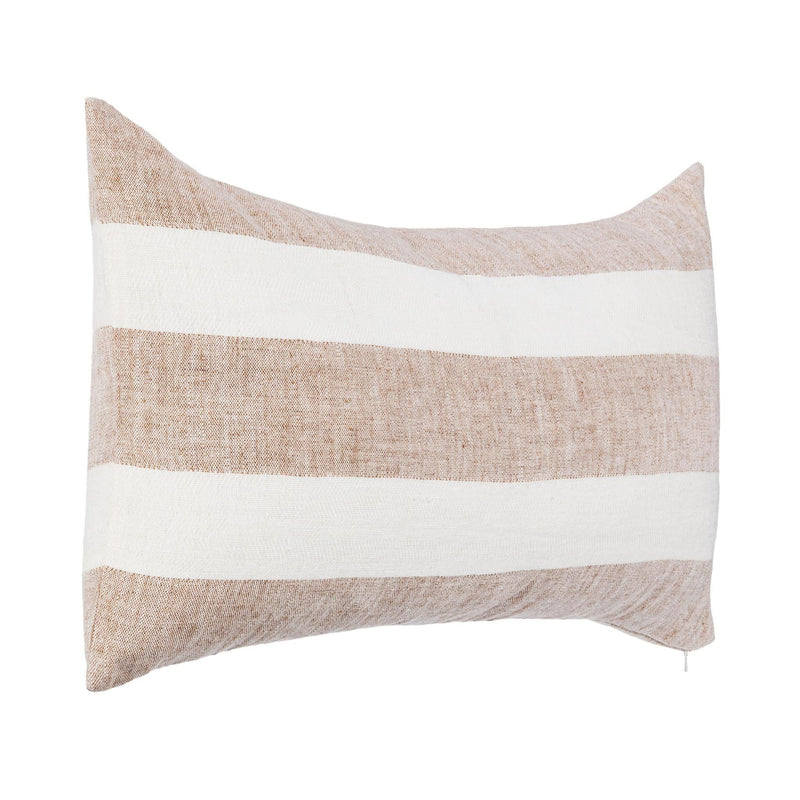 Classic Home Eleanor 14x26-inch natural ivory accent pillow with soft fabric and subtle texture for cozy home decor.