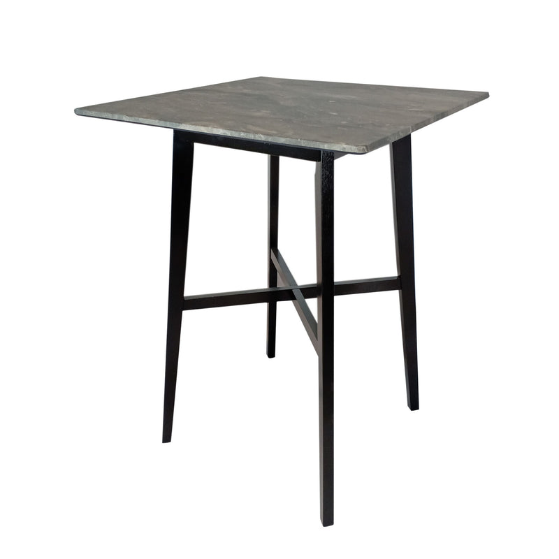 Modern Noble House bar height dining table with rubberwood legs and laminate tabletop, ideal for contemporary bar or kitchen spaces.