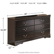 Huey Vineyard - Six Drawer Dresser - Black - R&R Furniture Gallery (Fountain Valley, CA)