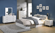 Perse - Queen Bed With Storage - White - R&R Furniture Gallery (Fountain Valley, CA)