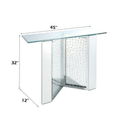 Nysa - 45" X 32" Console Table - Mirrored & Faux Crystals - R&R Furniture Gallery (Fountain Valley, CA)