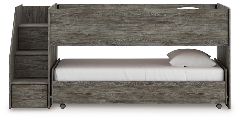 Frandern - Twin Over Twin Loft Bed - Gray - R&R Furniture Gallery (Fountain Valley, CA)