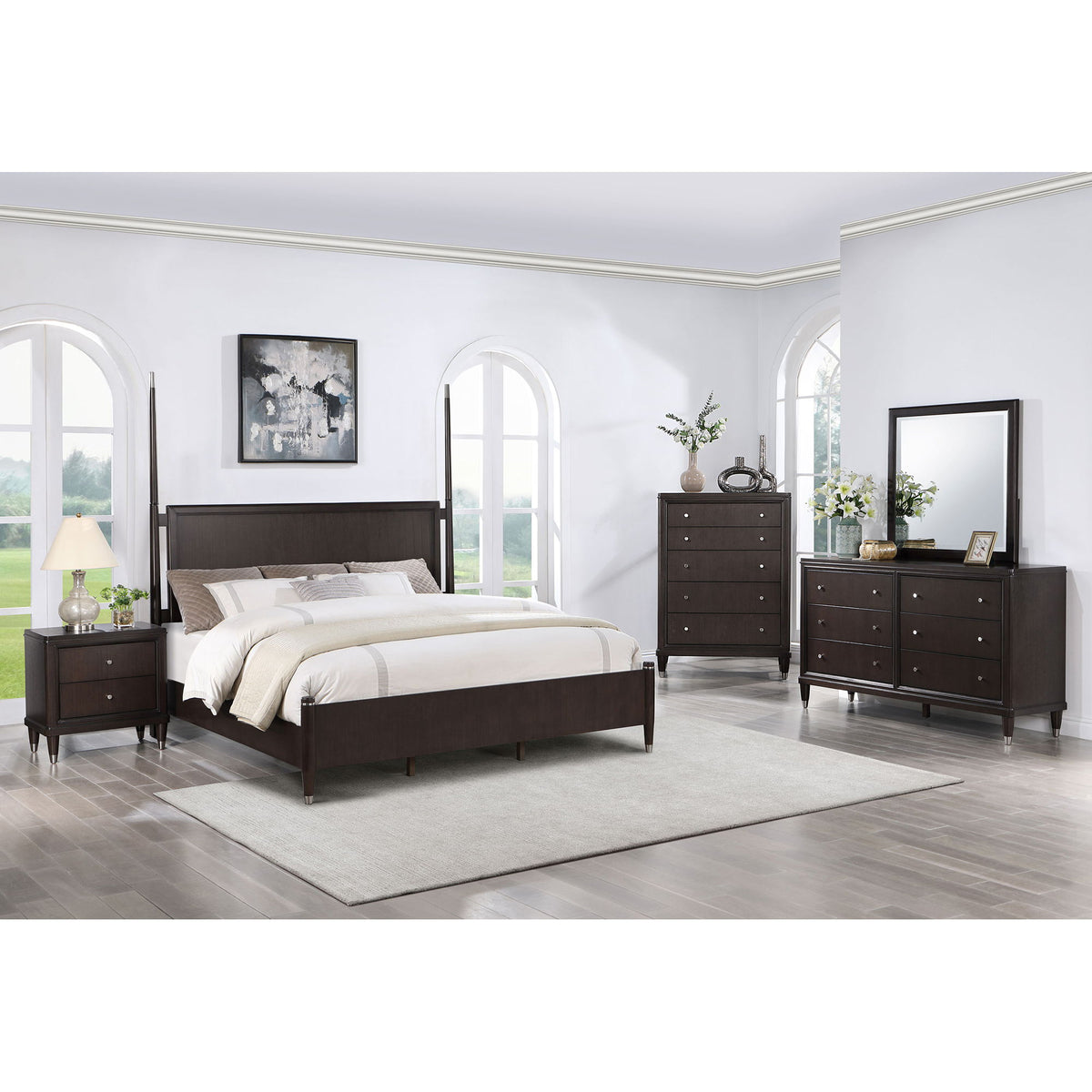 Niguel - 5 Drawer Chest Storage Furniture - Brown
