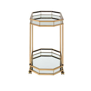 Lacole - Serving Cart - Mirrored & Champagne - R&R Furniture Gallery (Fountain Valley, CA)