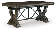 Maylee - Dining Extension Table - Dark Brown - R&R Furniture Gallery (Fountain Valley, CA)