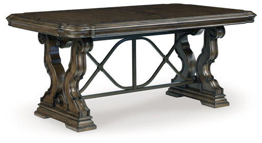 Maylee - Dining Extension Table - Dark Brown - R&R Furniture Gallery (Fountain Valley, CA)