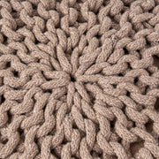 Moro - Knitted Round Pouf With Pumpkin Shape - R&R Furniture Gallery (Fountain Valley, CA)