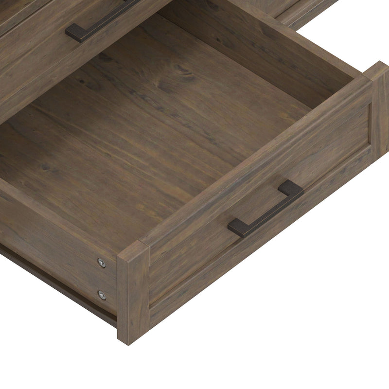 Ela - TV Media Stand - Smoky Brown - R&R Furniture Gallery (Fountain Valley, CA)