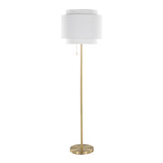 Modern Lumi Source Tier contemporary floor lamp with sleek design and adjustable arm, ideal for living room or office lighting.
