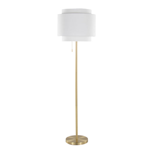 Modern Lumi Source Tier contemporary floor lamp with sleek design and adjustable arm, ideal for living room or office lighting.