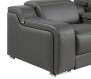 1116 - Power Reclining Italian Leather Sectional - R&R Furniture Gallery (Fountain Valley, CA)