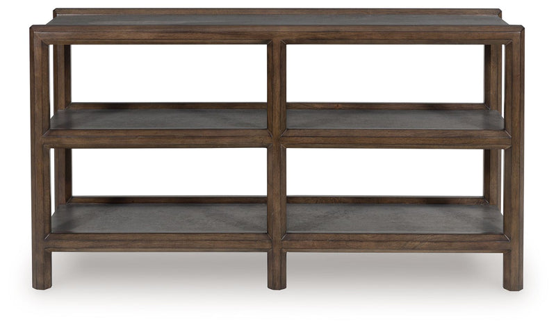 Kallenny - Sofa Table - Brown / Gray - R&R Furniture Gallery (Fountain Valley, CA)