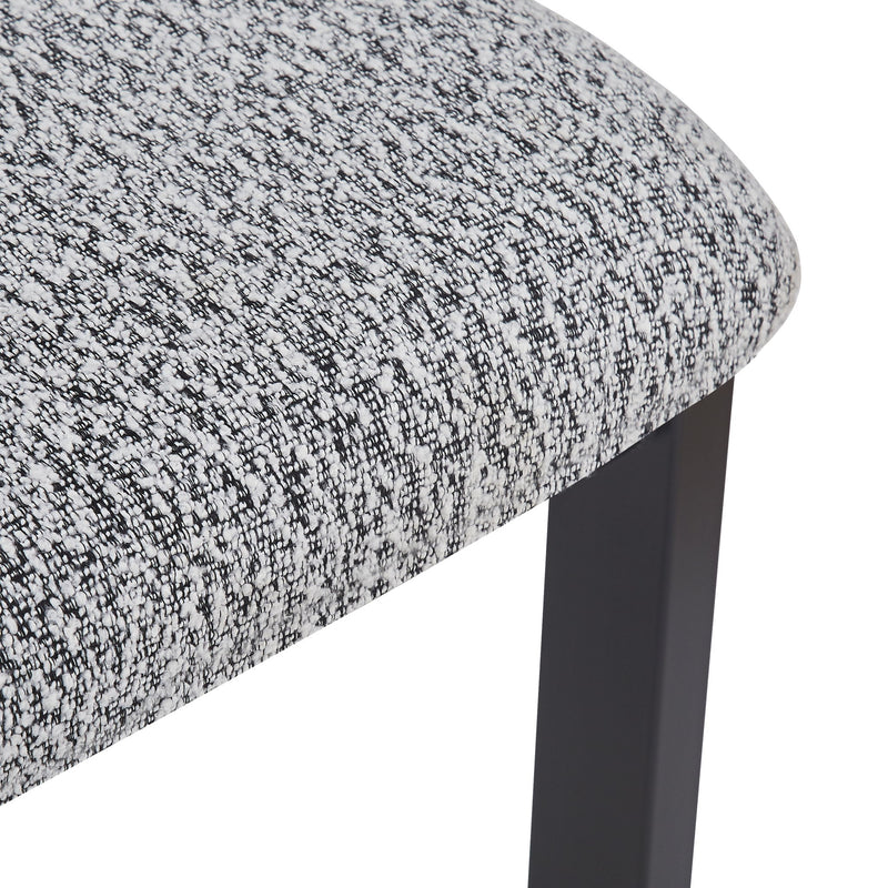 Modern Upholstered Armless Dining Chairs With Metal Legs - R&R Furniture Gallery (Fountain Valley, CA)