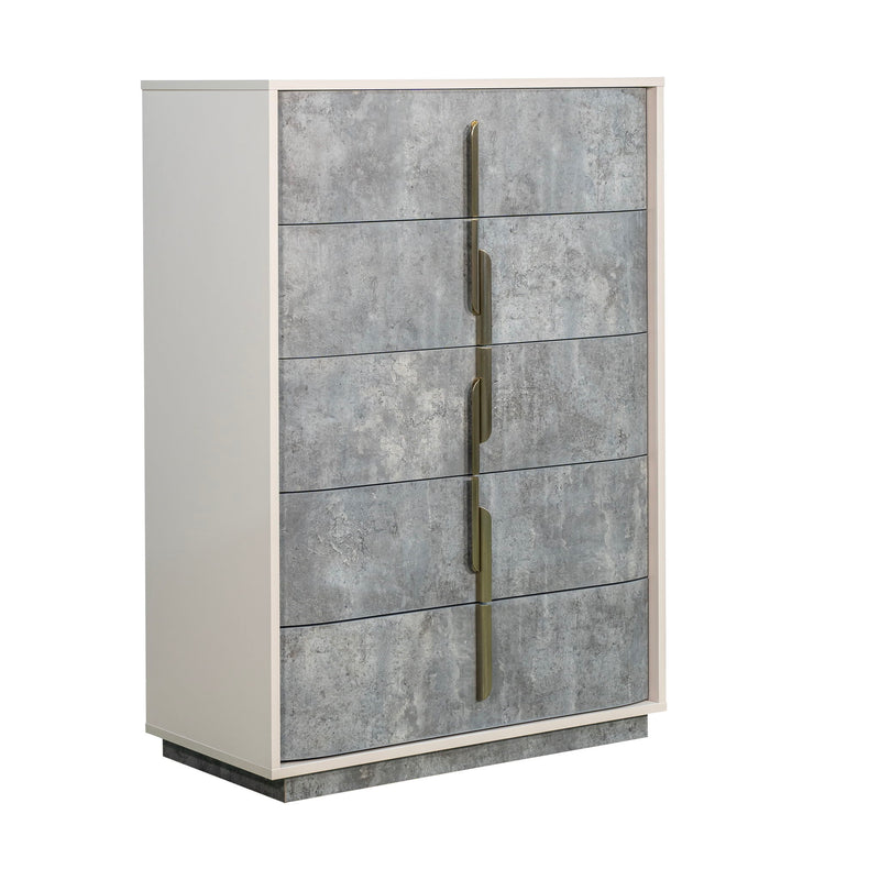Pavira - 5-Drawer Chest - Stone - R&R Furniture Gallery (Fountain Valley, CA)