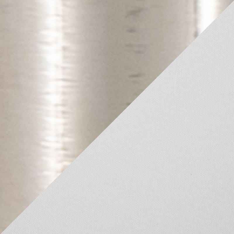 Set of two Lumi Source Diamond Torch contemporary crystal table lamps with clear and off-white shades, polished nickel bases.