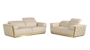 1111 - Leather Living Room Set - R&R Furniture Gallery (Fountain Valley, CA)