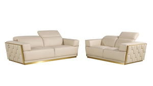 1111 - Leather Living Room Set - R&R Furniture Gallery (Fountain Valley, CA)