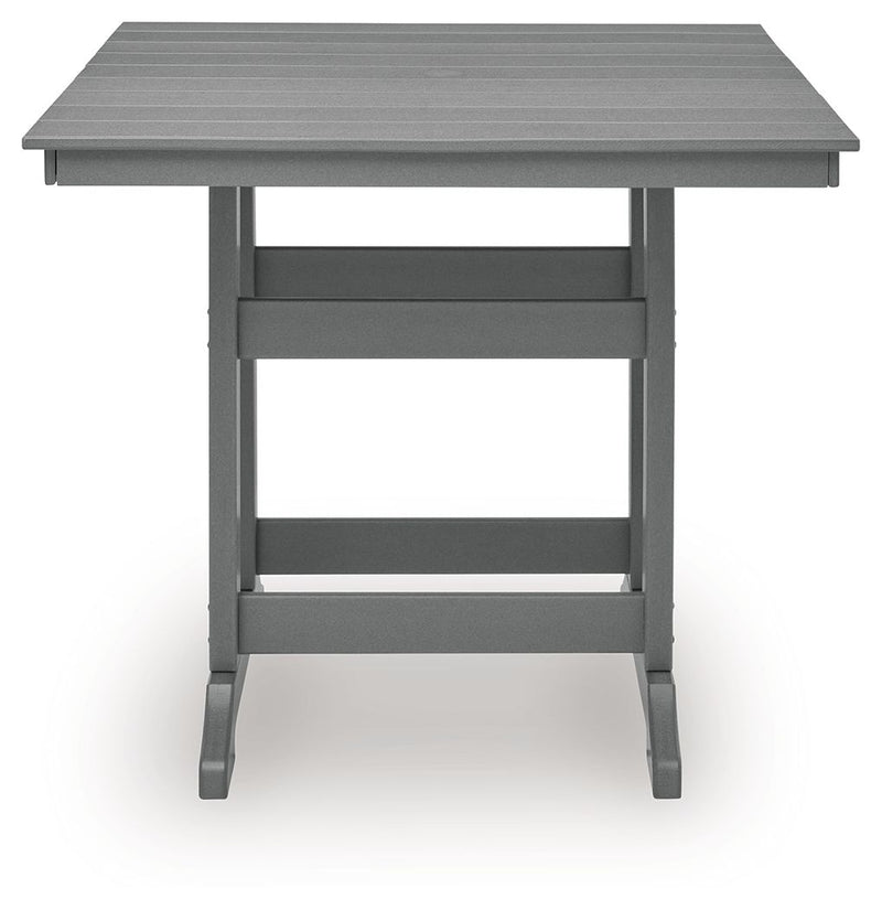 Sanctuary Beach - Square Counter Table With Umbrella Option - Dark Gray - R&R Furniture Gallery (Fountain Valley, CA)