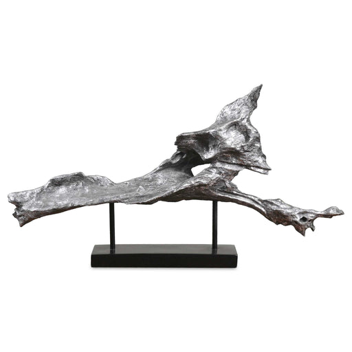 Uttermost Cosma antiqued metal sculpture with pearl silver finish, decorative figurine for home decor.