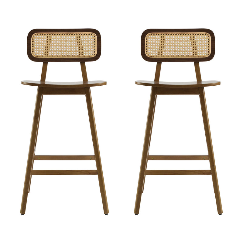 Bari - Indoor Wood Barstool (Set of 2) - R&R Furniture Gallery (Fountain Valley, CA)