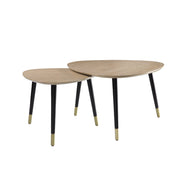 Allison - Nesting Table Set - Natural & Black - R&R Furniture Gallery (Fountain Valley, CA)