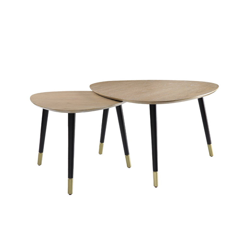Allison - Nesting Table Set - Natural & Black - R&R Furniture Gallery (Fountain Valley, CA)