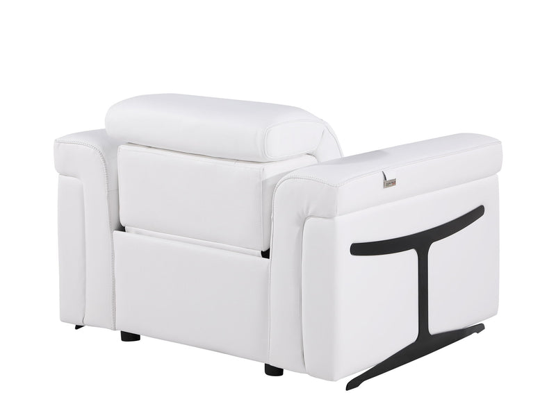 1126 - Top Grain Power Reclining Italian Leather Chair - R&R Furniture Gallery (Fountain Valley, CA)