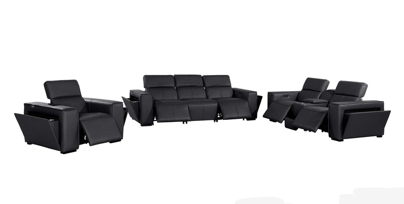 1224 - 7-Piece Modular Power Reclining Sofa, Loveseat & Chair Set In With 5 Power Recliners & Power Headrests