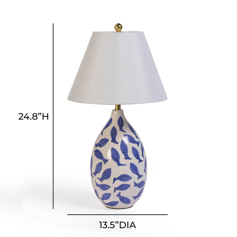 Sardine - Table Lamp - Blue - R&R Furniture Gallery (Fountain Valley, CA)