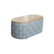 Saree - Coffee Table - Light Teal Chenille - R&R Furniture Gallery (Fountain Valley, CA)
