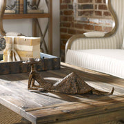 Antique bronze "Summer Days" sculpture by Uttermost, decorative figurine with detailed summer-themed design, suitable for home decor.