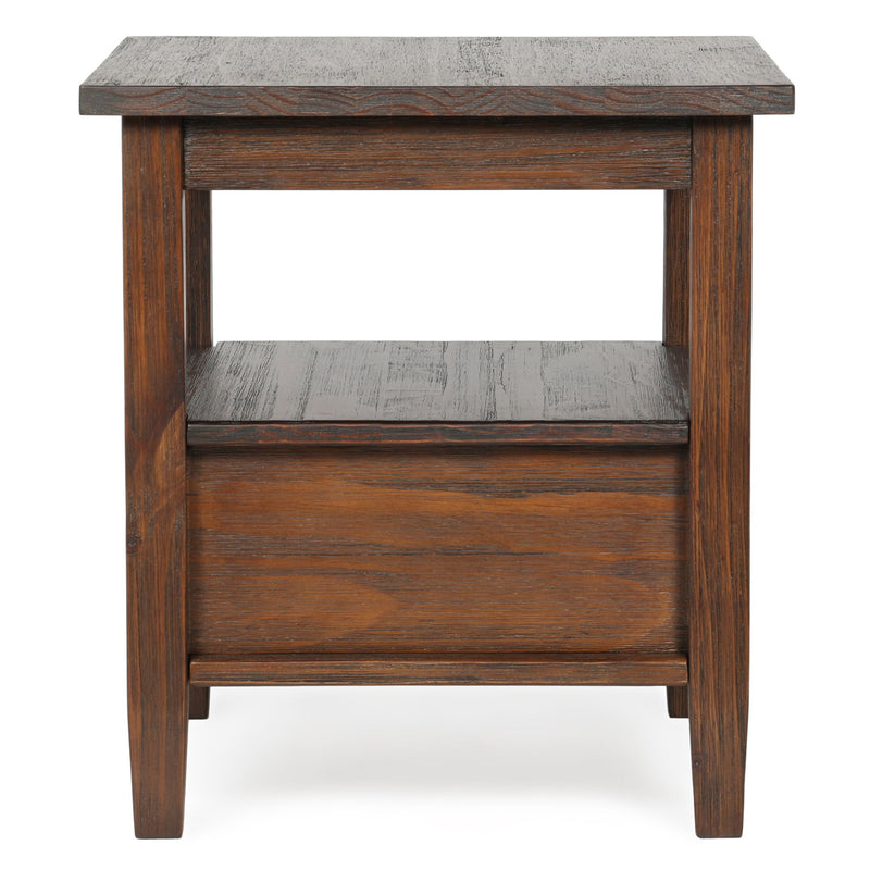 Handcrafted Warm Shaker coffee table by Simpli-Home with a natural wood finish and simple, elegant design.