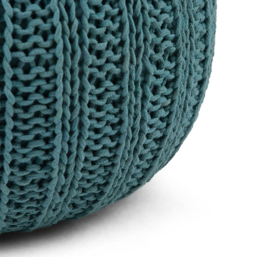 Shelby - Handcrafted Hand Knit Round Pouf - R&R Furniture Gallery (Fountain Valley, CA)